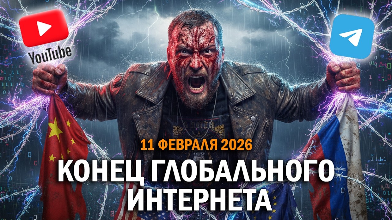Конец глобального интернета 2026: YouTube полностью заблокирован. Telegram душат. Что дальше?