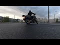 Упражнение на мотоцикле: круг с контрсвешиванием