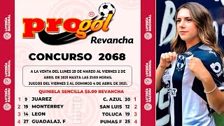 revancha progol 2068