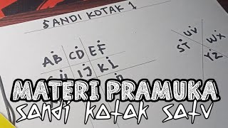 Materi Pramuka sandi kotak 1 cara cepat belajar sandi kotak Pramuka screenshot 2