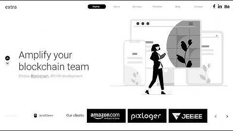 Black & White color theme website | Web Design | Adobe XD