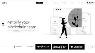 Black & White color theme website | Web Design | Adobe XD screenshot 4