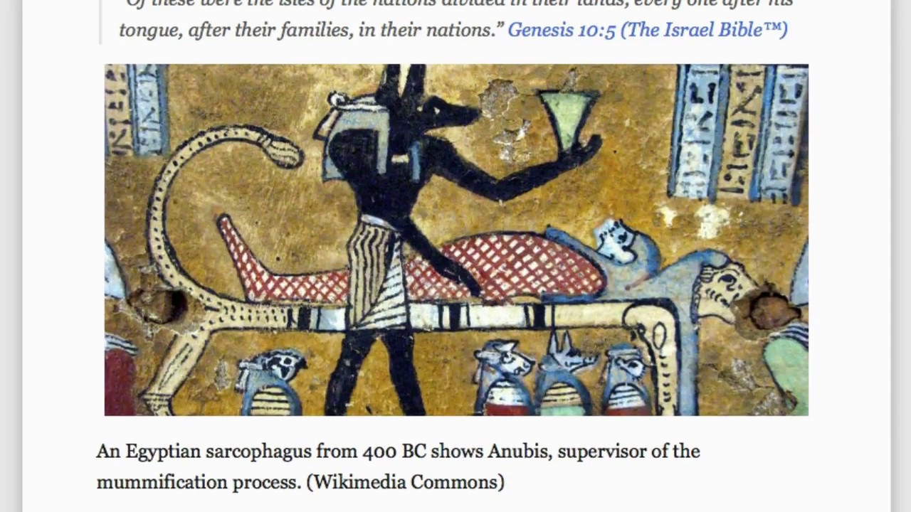 Egyptians descended from Ham, Noahs Son Science Confirms Bible AGAIN