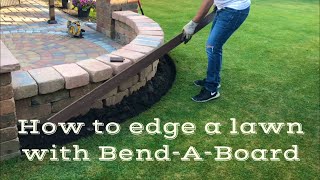 How to edge a lawn with Bend-A-Board