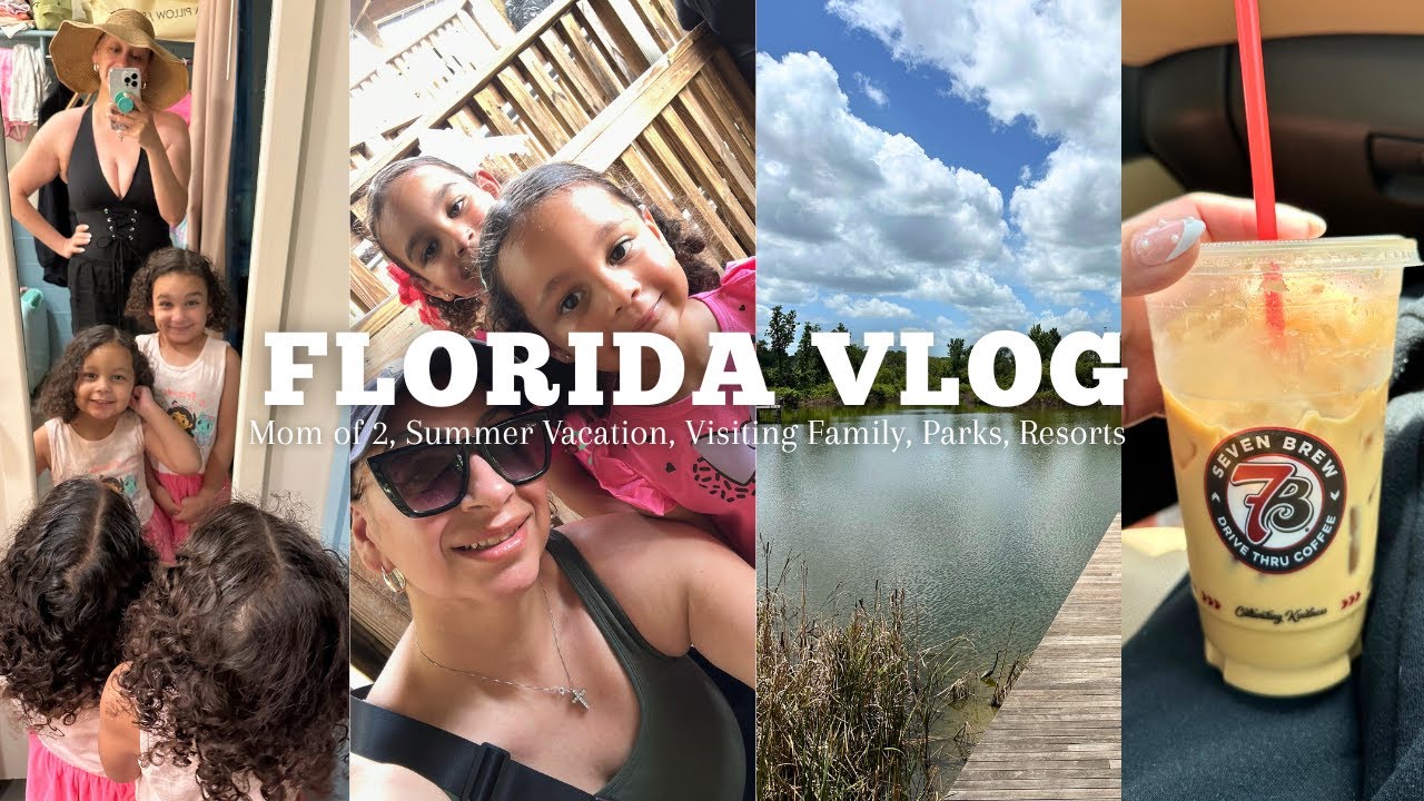 A Month In Florida Vlog | Mom of 2, Summer Vacation, Visiting Family, Parks, Resorts + MORE