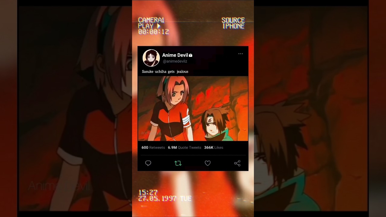 Sasuke gets jealous 😅 