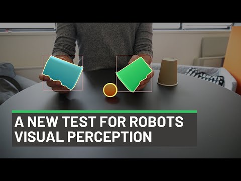 A new test for robots visual perception: "Three Cup Monte"