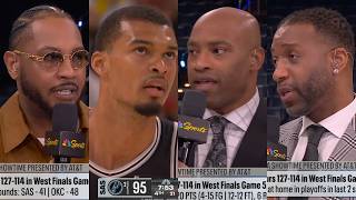 Melo, Vince & T-Mac sound off on Wemby's struggles in Game 5 vs OKC