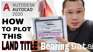HOW TO PLOT SITE DEVELOPMENT PLAN (LAND TITLE) - AUTOCAD2020Complete Tutorial Wealth