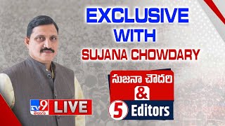 BJP Sujana Chowdary Exclusive Interview LIVE | Sujana Chowdary \u0026 5 Editors - TV9