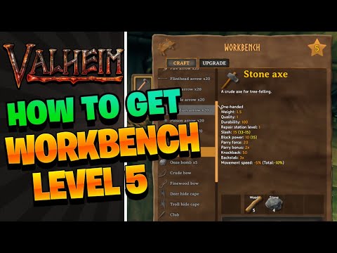 valheim tutorial how to upgrade to workbench level 5