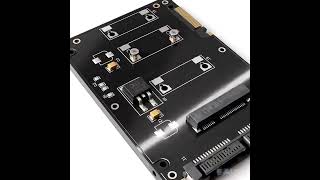 mSATA to SATA 3.0 Enclosure mSATA External SSD Case Mini SSD to 2.5" SATA3 22Pin Converter Adapte...