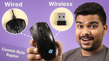 Wired & Wireless Dual Mode Mouse Under ₹1000 | Cosmic Byte Raptor Review