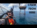 Flying paramotor from frying pan tower across 325 miles of ocean making history