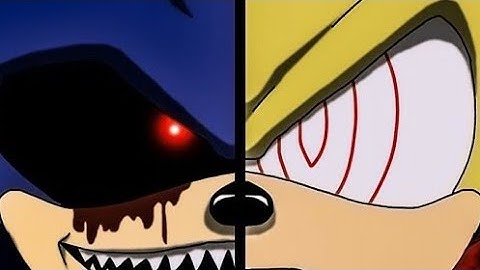 [FNF animation]Exe.sonic vs fleetway sonic(You can