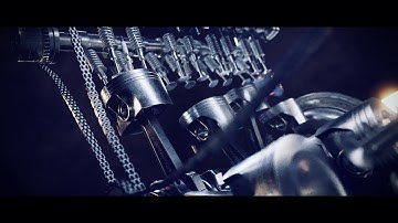 Mercedes AMG 5.5 L V8 BiTurbo - 3D Blender Animation