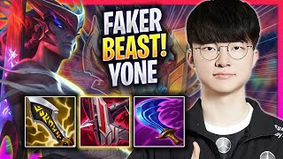 FAKER IS SO CRAZY WITH YONE! - T1 Faker Plays Yone MID vs Akali! | Season 2024
