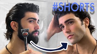 FROM FULL BEARD TO CLEAN SHAVEN IN 1 MINUTE | #shorts screenshot 3