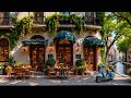 Cozy European Street Café Jazz ☕ Peaceful Canal View Music for Work, Study & Good Mood