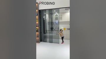 Partition sliding door with hidden design