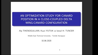 Celebrity An Optimization Study for Canard Position ... - A. Tikenogullari Profile