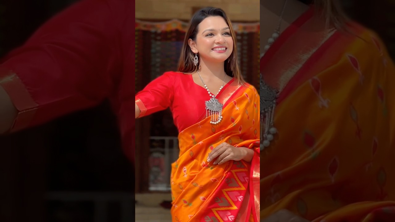 Ikkat Soft Silk Patola Guranted Fabric Saree