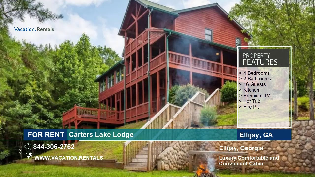 Georgia Vacation Rentals Carters Lake Lodge 16 Guests