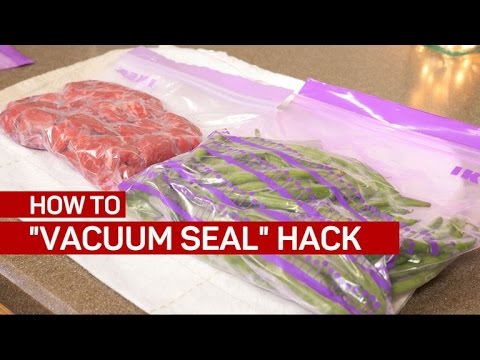 Use this hack to 'vacuum seal' any freezer bag 