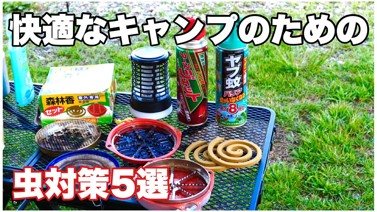 虫嫌いの私が 快適なキャンプのための虫除け対策 ソロキャンプ 車中泊 ふもとっぱら Youtube