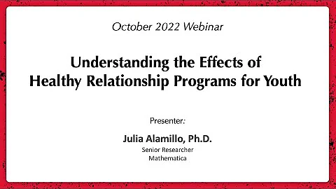 October 2022 Webinar: Understanding the Effects of...