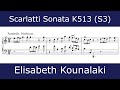 Domenico Scarlatti - Sonata in C major K513 &quot;Pastorale&quot; (Elisabeth Kounalaki)