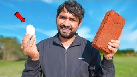 क्या एक अंडा ईंट को तोड़ सकता है ?...Egg Vs Brick 🥚