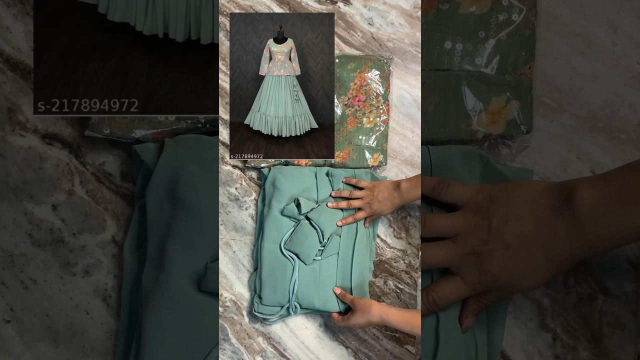 Meesho Sasta Lehenga Unboxing😳| Review |#shorts #unboxing #meesholehenga #lehenga #meesho #ytshorts