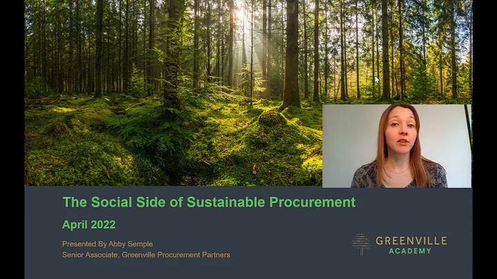 An Introduction to The Social Side of Sustainable Procurement
