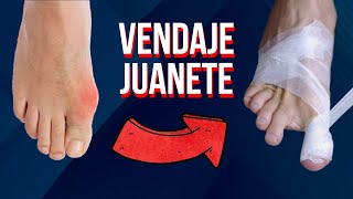 Como hacer un vendaje para el juanete