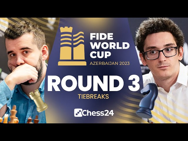 Round 3 Tiebreaks Played at FIDE World Cup in Baku