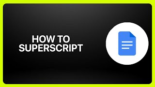 How To Superscript In Google Docs ! Tutorial