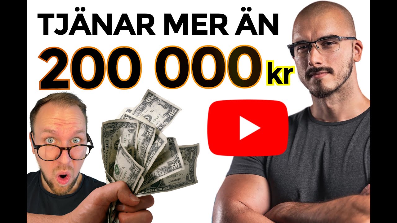 Tjäna pengar på YouTube: Så mycket pengar tjänar Peter Lindgren på YouTube