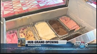 HUB opens new ice cream factory downtown with 300 unique flavors