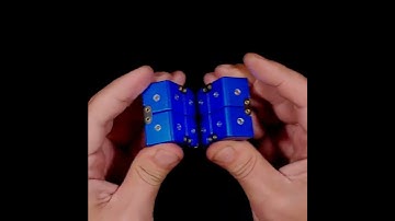 My Design "Magnetically Modified Infinity Cube" - This is the only metal one that I made. Aluminum.