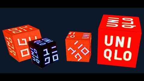 Huaxia Mini Magic Cube LED Video Display Screen For Retail Stores Self-Promotion
