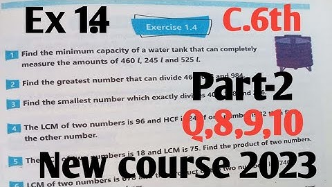 Exercise 1.4 Class 6th Maths kpk 2022| Class 6 Math Ex 1.4 New course 2023 kpk part-2 Q 8,9,10