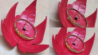DIY Autumn leaf bowl | easy home decoration | air dry clay |#8
