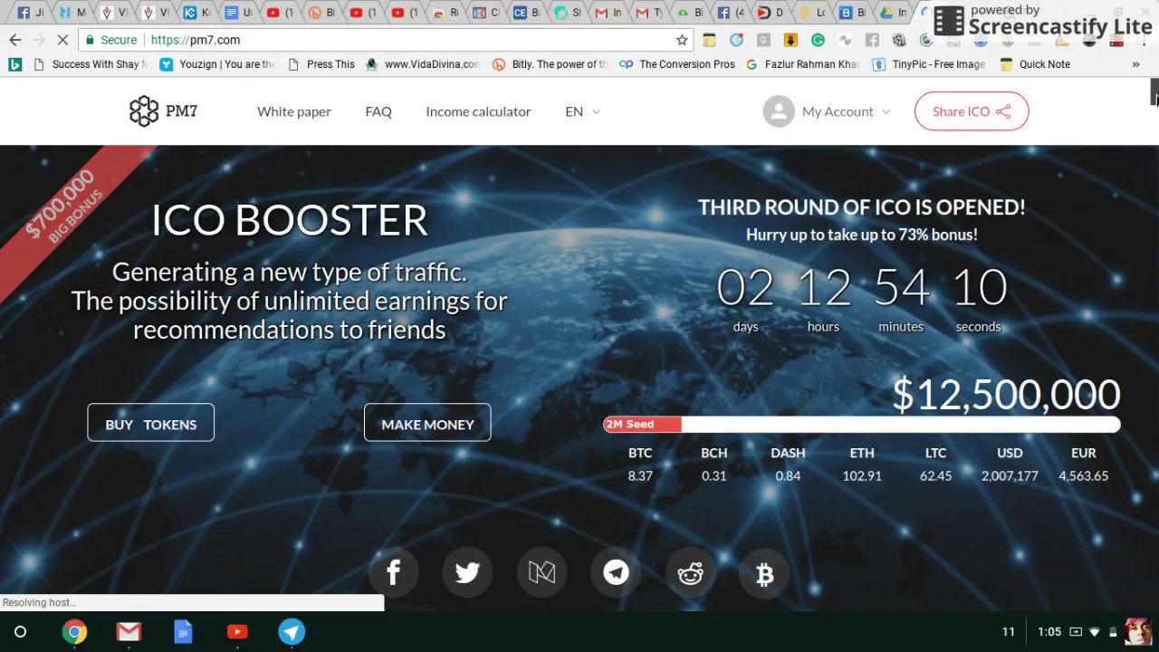 PM7 ICO - SCAM or Real? How to Unhold/Withdraw $20 Signup Bonus