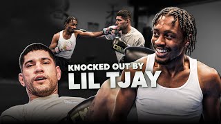 ALEX PEREIRA GOT KNOCKED OUT by LIL TJAY  Boxing Sparring