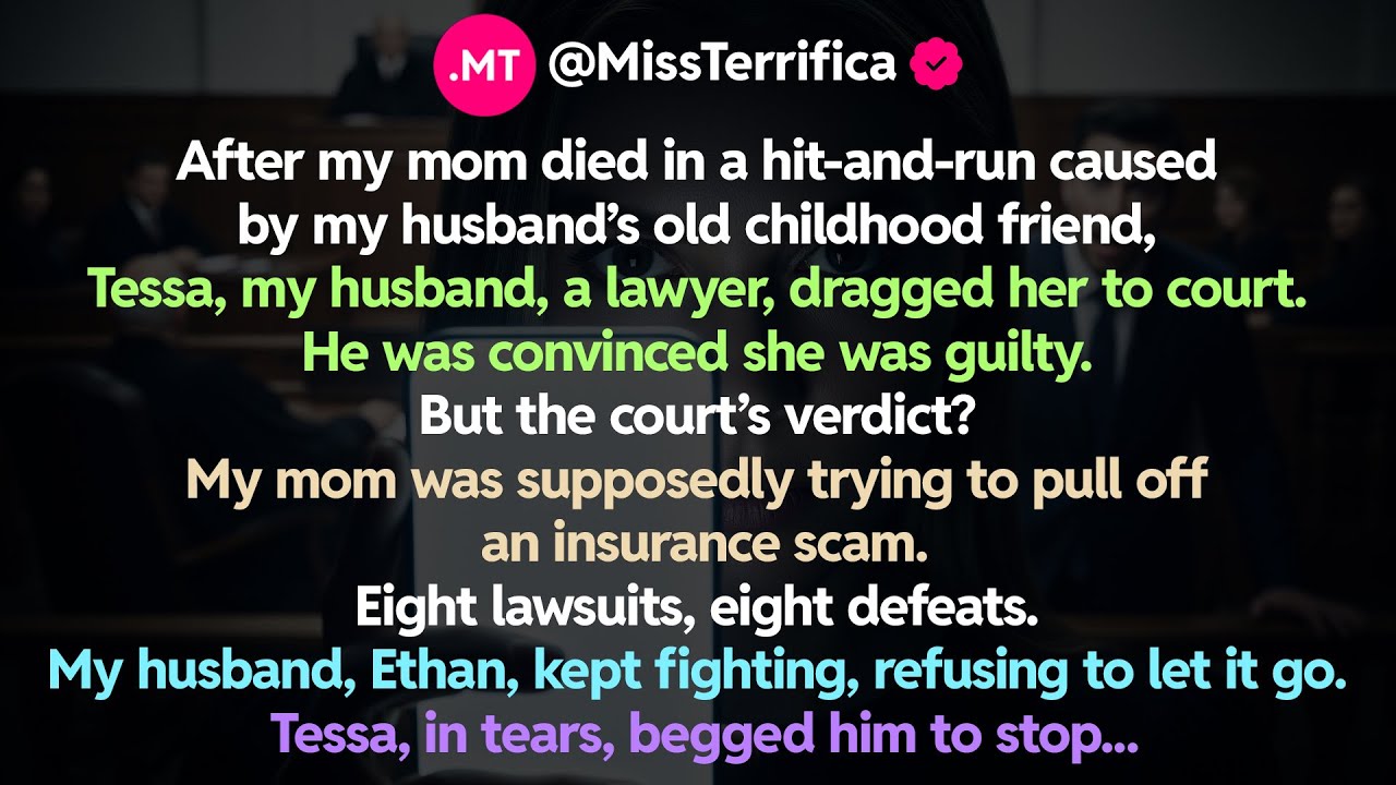 After my mom died in a hit-and-run caused by my husband’s old childhood friend, Tessa, my husband...