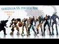 🔥 GODZILLA 2021 vs PACIFIC RIM GIANT ROBOTS & MONSTERS  SIZE & ROAR COMPARISON - MonsterVerse