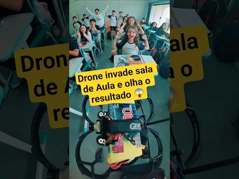 Drone invade sala de Aula e causa tumulto. 😱👀 #humor
