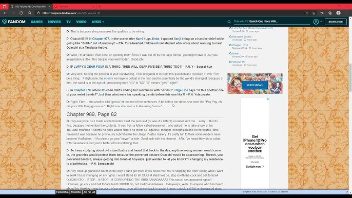 One Piece Sbs Volume 98 Gear Fifth Youtube