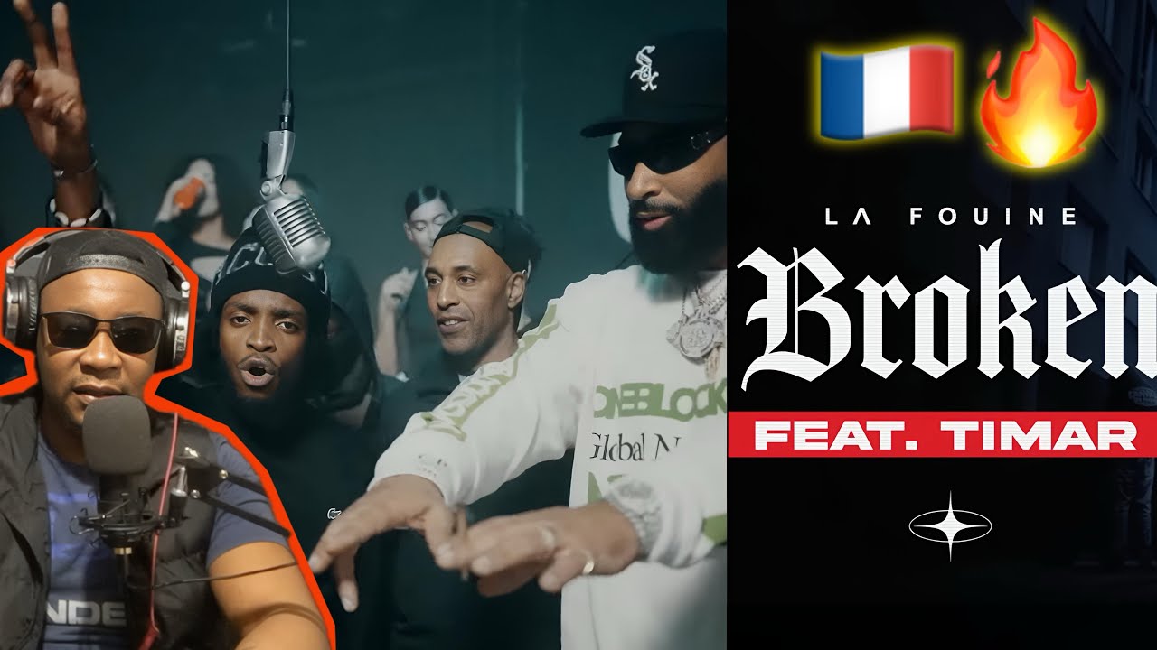 FRENCH RAP REACTION 🇫🇷| LA FOUINE & TIMAR - BROKEN (VISUALIZER)🔥